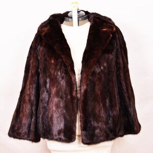 Vintage Chocolate Brown Mink Coat